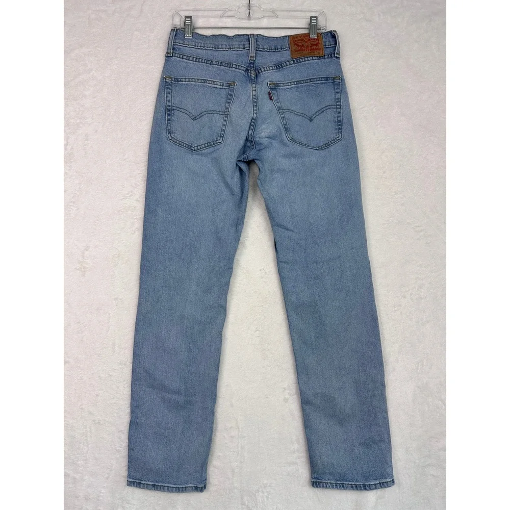 Levis 514 Straight Fit Mens Light Wash Blue Denim Jeans W30 L32
